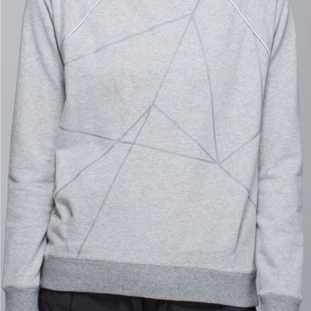 Lululemon Modern Gray Geometric Sweatshirt Size 8